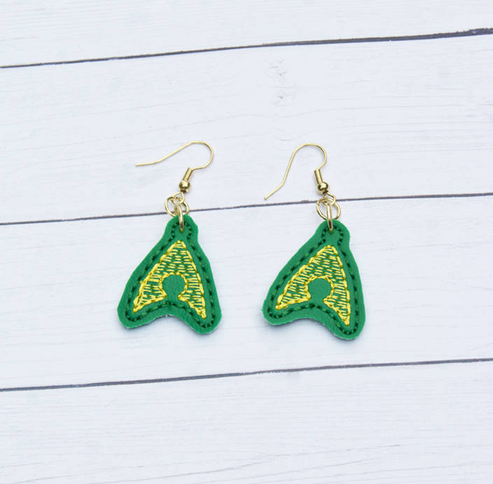 King Of The Ocean Symbol Earrings