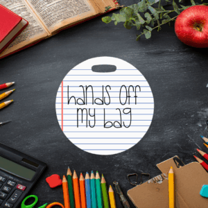 Hands Off Bag Tag Mockup