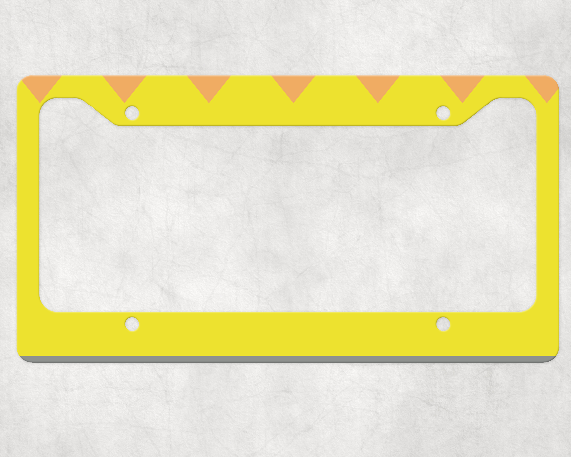 Pencil License Plate Frame Mockup