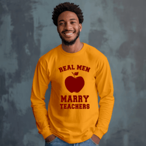 Real Men Marry Teachers Shirt Mockup