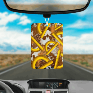 Ruler Pattern Car Air Freshener Mockup