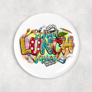 School Lunch Squad Button Mockup