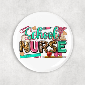 School Nurse Button Mockup