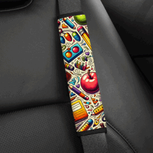 School Theme III Seat Belt Cover Mockup