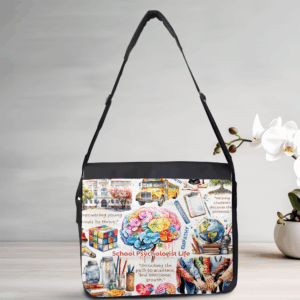 School Psychologist Life Messenger Bag Mockup