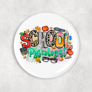 School Psychologist Button Mockup