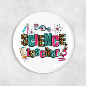 Science Teacher Button Mockup