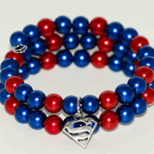 Alien Hope Symbol Beaded Wrap Bracelet