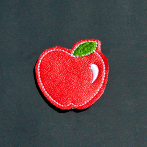 Faux leather Apple Feltie