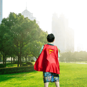 Alien Hero Symbol Cape