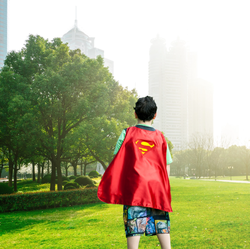 Alien Hero Symbol Cape