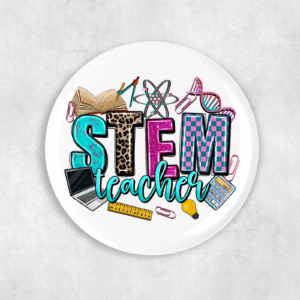 STEM Teacher Button Mockup