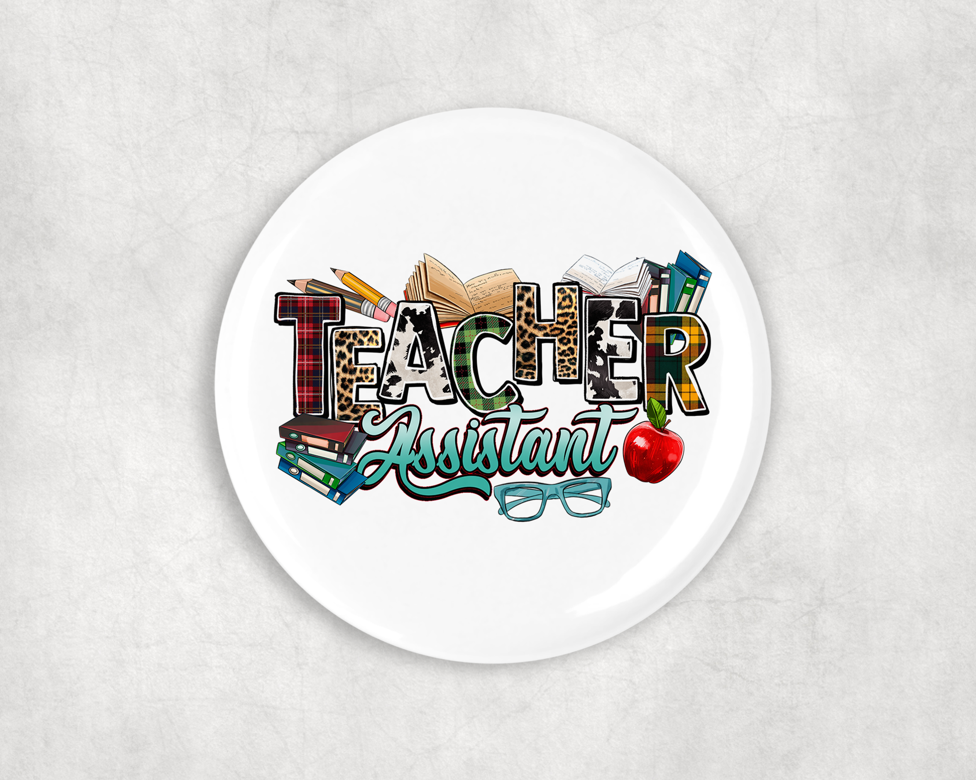 Teacher Assistant Button Mockup