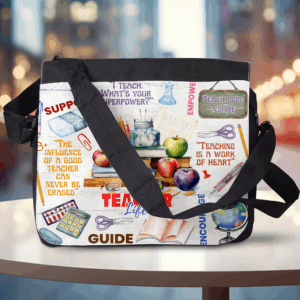 Teacher Life Messenger Bag Mockup