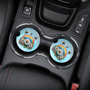 Thank You Grow Car Coasters Mockup