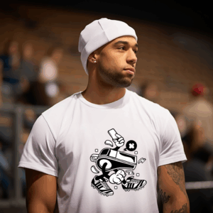 Cartoon Whistle Character Shirt Mockup