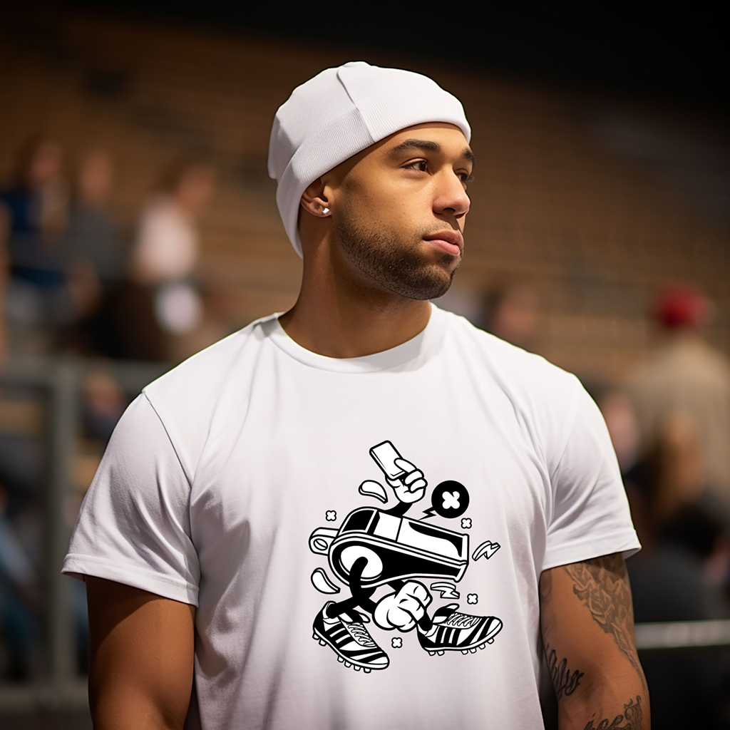 Cartoon Whistle Character Shirt Mockup