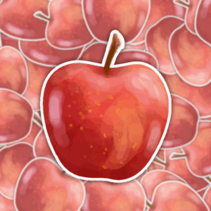 Apple Sticker Mockup