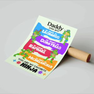 Dad My Favorite Ninja Art Print