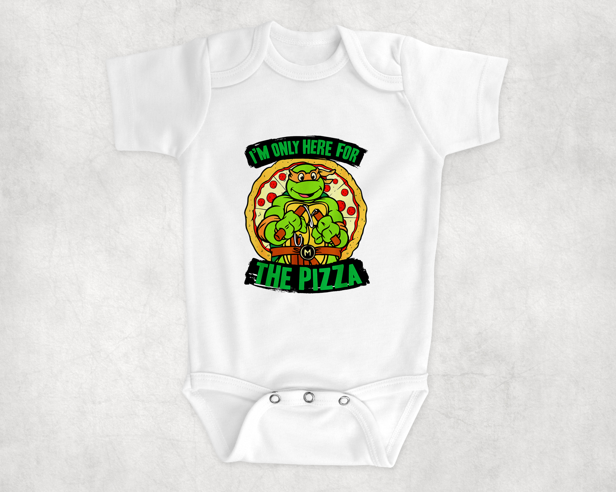 Pizza Ninja Babywear Mockup
