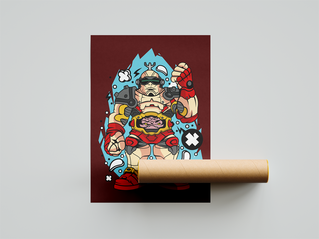 TMNT The Exoskeleton Art Print Mockup