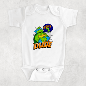 Mom's #1 Dude Babywear Mockup