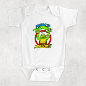 My Bro Is Turtle-ly Awesome Babywear Mockup