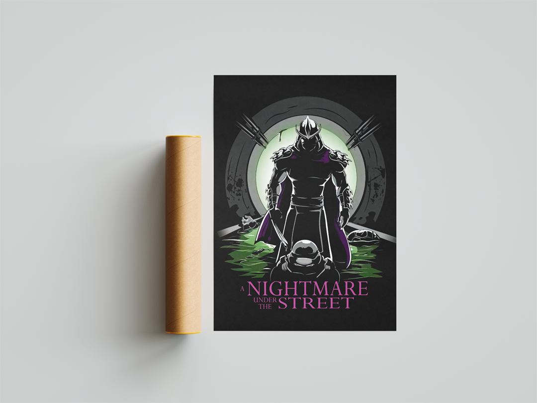 Nightmare Under the Street Art Print Mockup