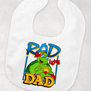 Rad Like Dad Baby Bib Mockup