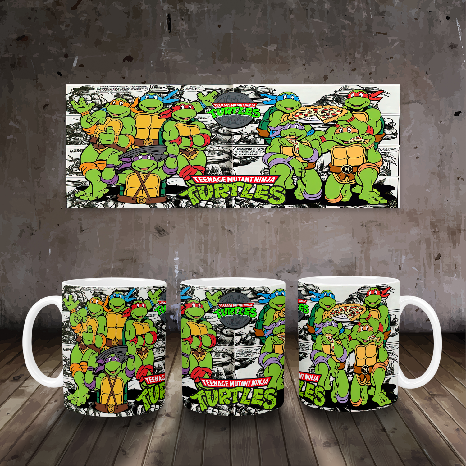 Crime-fighting Turtles Mug Mockup