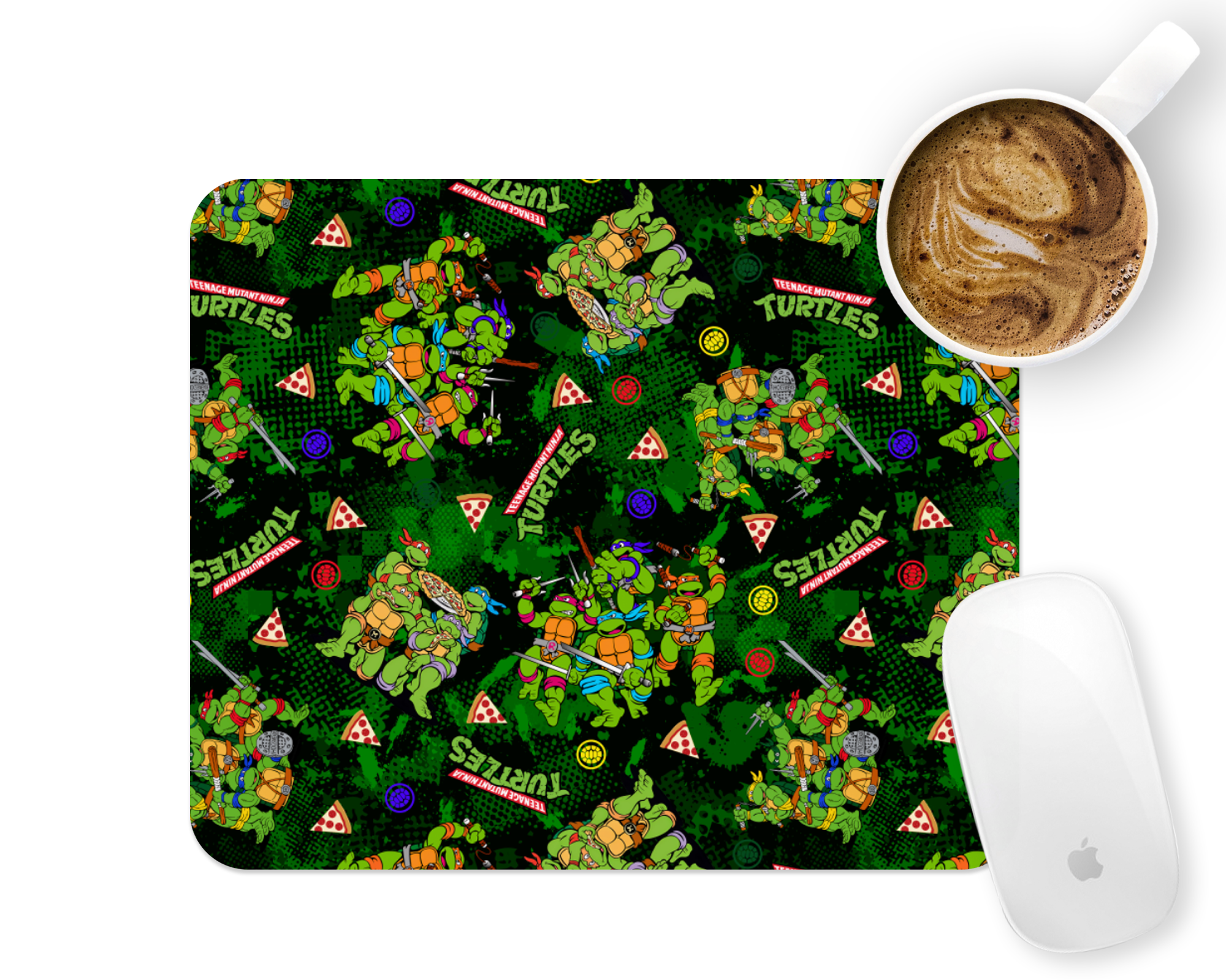 Turtle Pattern Mousepad Rectangle Mockup