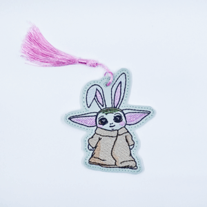 Bunny Ear Green Alien Bookmark