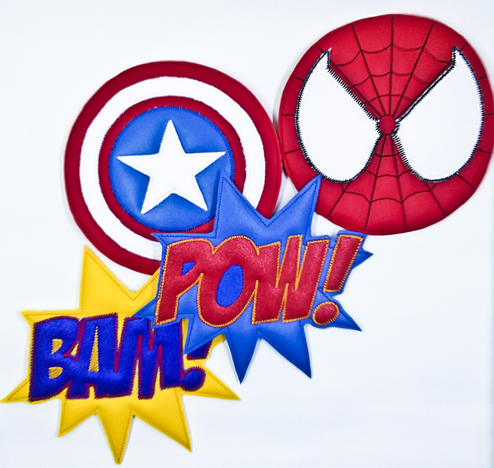 4 PC. Comic Book Wreath Add-Ons