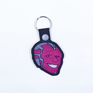 Classic TV Robot Man Head Key Fob