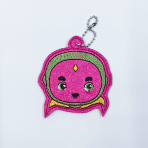 Carton Robot Man Head Bag Dangle