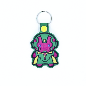 Chibi Robot Man Key Fob