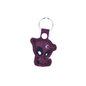 Bullseye Sarcastic Mercenary Key Fob maroon