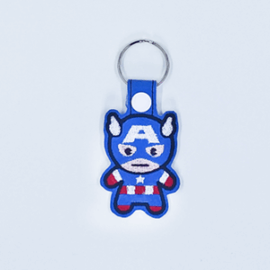 Chibi American Hero Key Fob
