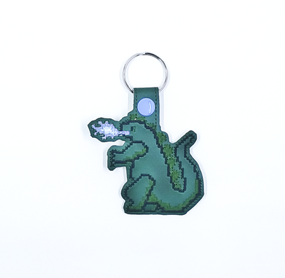 8-bit Giant Lizard Key Fob