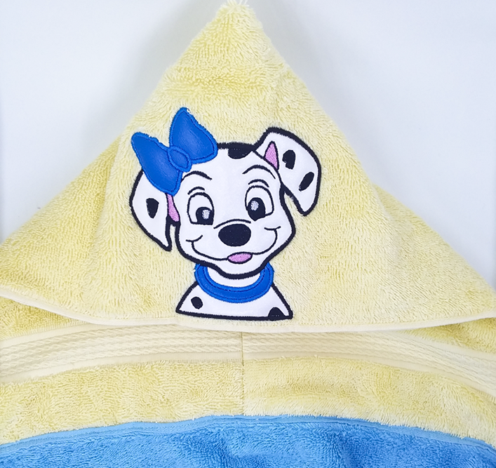 Dalmatian Girl Hooded Towel