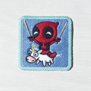 Sarcastic Mercenary Riding A Unicorn Patch