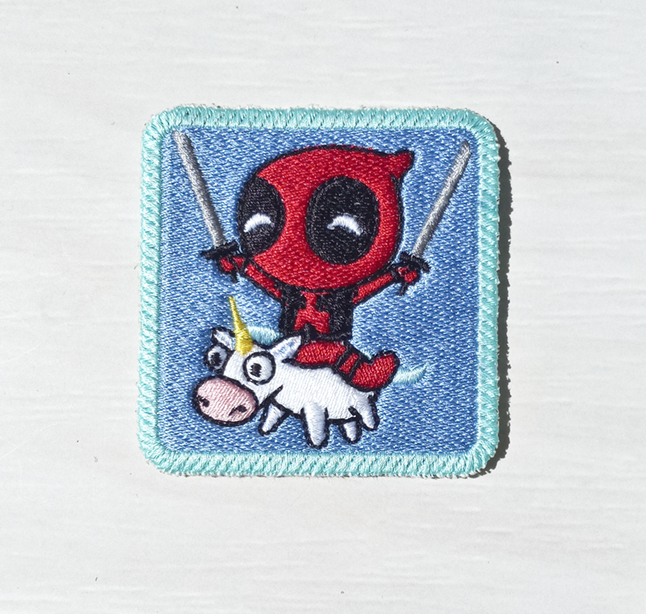 Sarcastic Mercenary Riding A Unicorn Patch