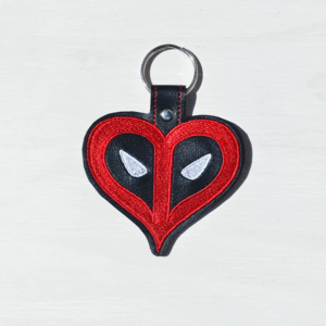 Heart-shaped Mercenary Symbol Key Fob