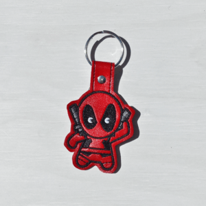 Chibi Sarcastic Mercenary Key Fob red