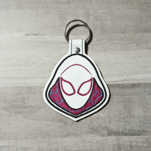 Web Girl Head Key Fob