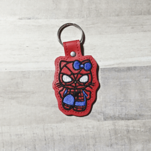 Spider Kitty Mashup Key Fob