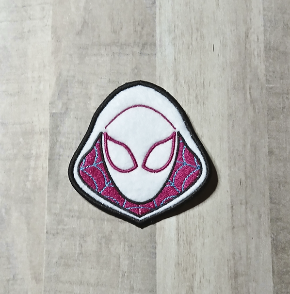 Web Girl Head Patch
