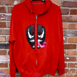 Symbiote Guy Split Zipper Hoodie