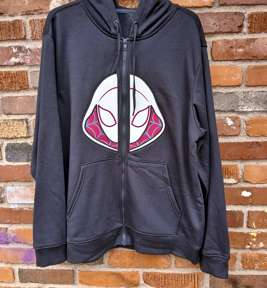 Web Girl Split Zipper Hoodie