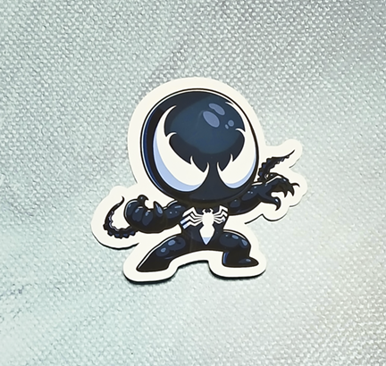 Chibi Black Symbiote Sticker